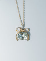Prasiolite Ribbon Pendant