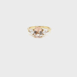 Winged Morganite Ring