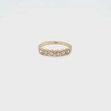 Rose White Diamond Band
