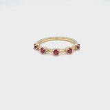 Studded Ruby Band