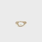 Rosecut Diamond Pear Signet