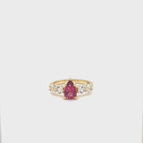 Tourmaline Pear Cocktail Ring