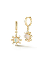 Little Dipper Huggie Hoops: Australian Opal