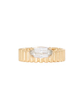Champagne Moval Grooved Cigar Band