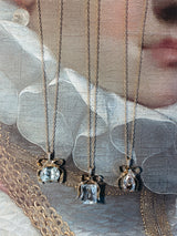 Prasiolite Ribbon Pendant