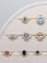 Fluted Spinel Ring