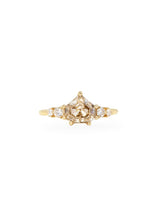 Step Cut Champagne Diamond Ring