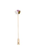 Sapphire & Tourmaline Stick Pin Brooch