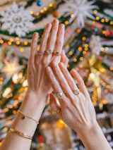 Champagne Pink Sapphire Toi et Moi