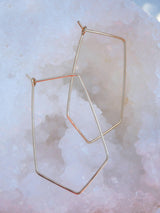 Hammered Triangle Hoops - Emily Warden Designs