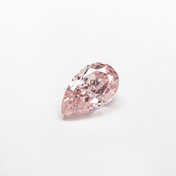 0.50ct 6.21x3.75x2.84mm GIA SI2 Fancy Orangy Pink Pear Brilliant 24130-01