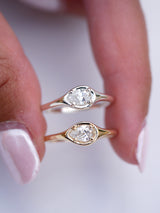 April Diamond Signet Ring
