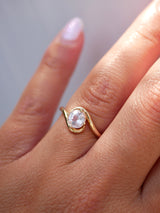 Pink Sapphire Nautilus Ring