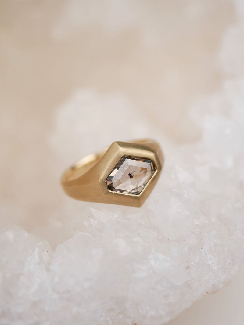 Clipped Corner Lozenge Signet