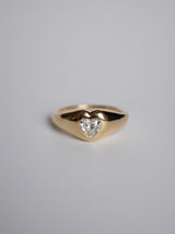 Grand Heart Diamond Signet