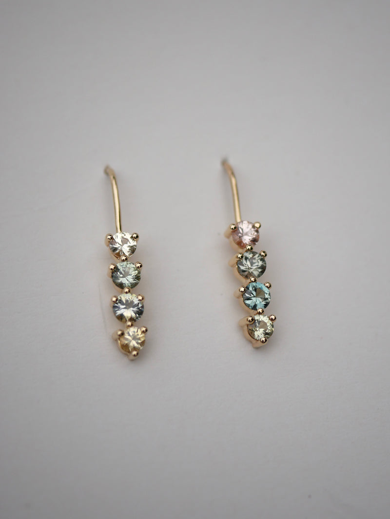 Gradient sapphire Fishhooks