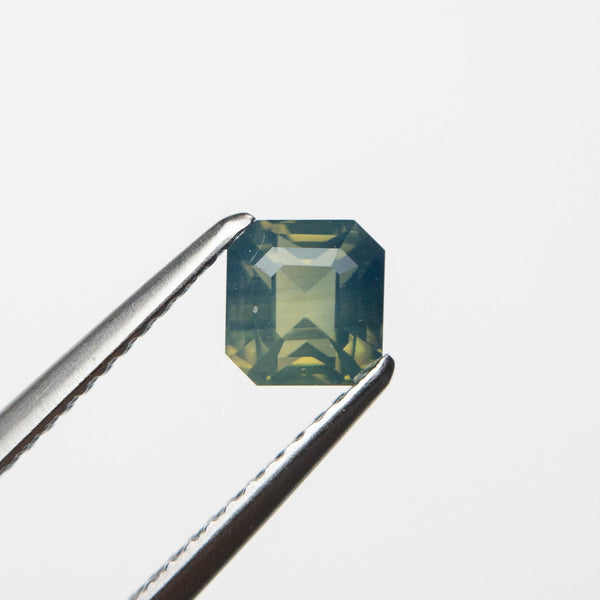 1.12ct 5.26x5.02x4.14mm Cut Corner Square Step Cut Sapphire 19703-01