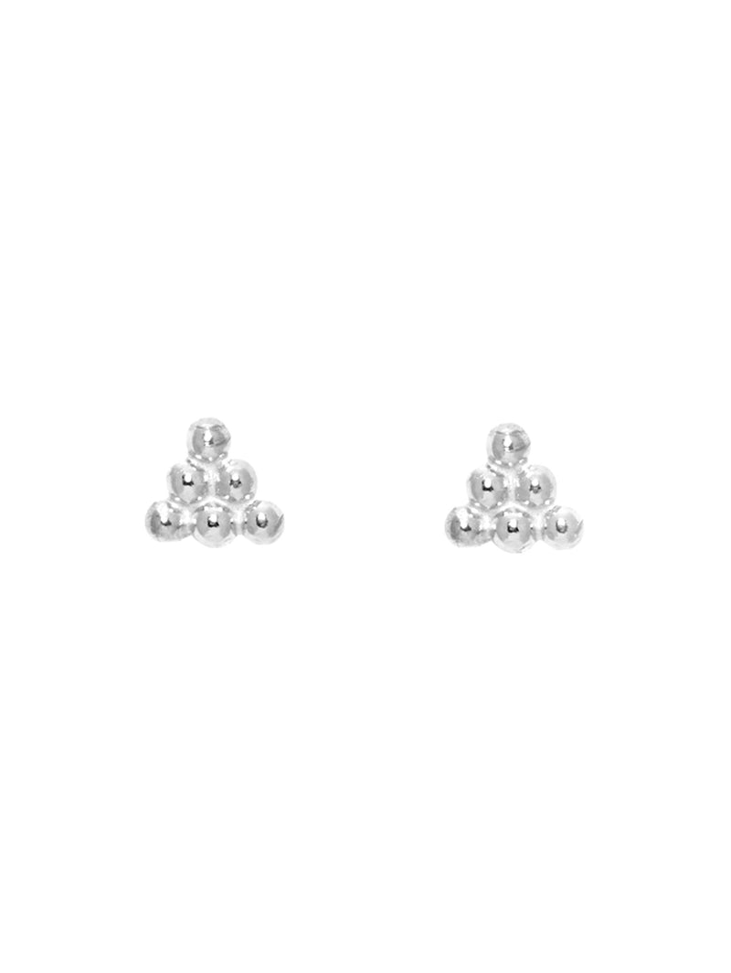 Silver Pyramid Studs