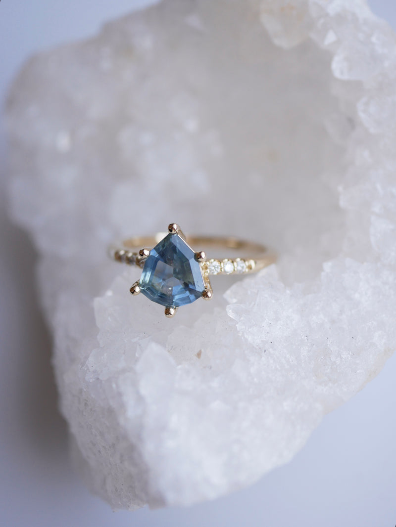 Shield Sapphire Reign Ring