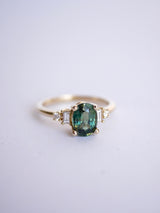 Green Sapphire James Ring