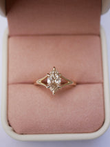 Marquise Diamond Split Shank Ring