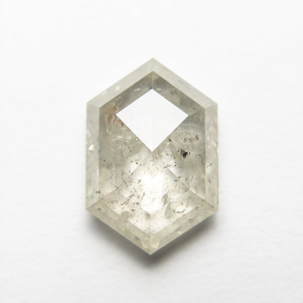 3.48ct 12.29x8.26x3.91mm Hexagon Rosecut 18455-01 - Misfit Diamonds