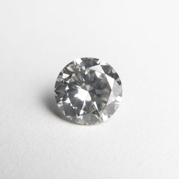 1.21ct 7.01x7.00x3.95mm Fancy Grey Round Brilliant 18473-01 - Misfit Diamonds