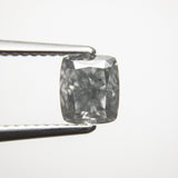 1.30ct 6.66x5.79x3.69mm GIA Fancy Grey Cushion Brilliant 18730-01 - Misfit Diamonds