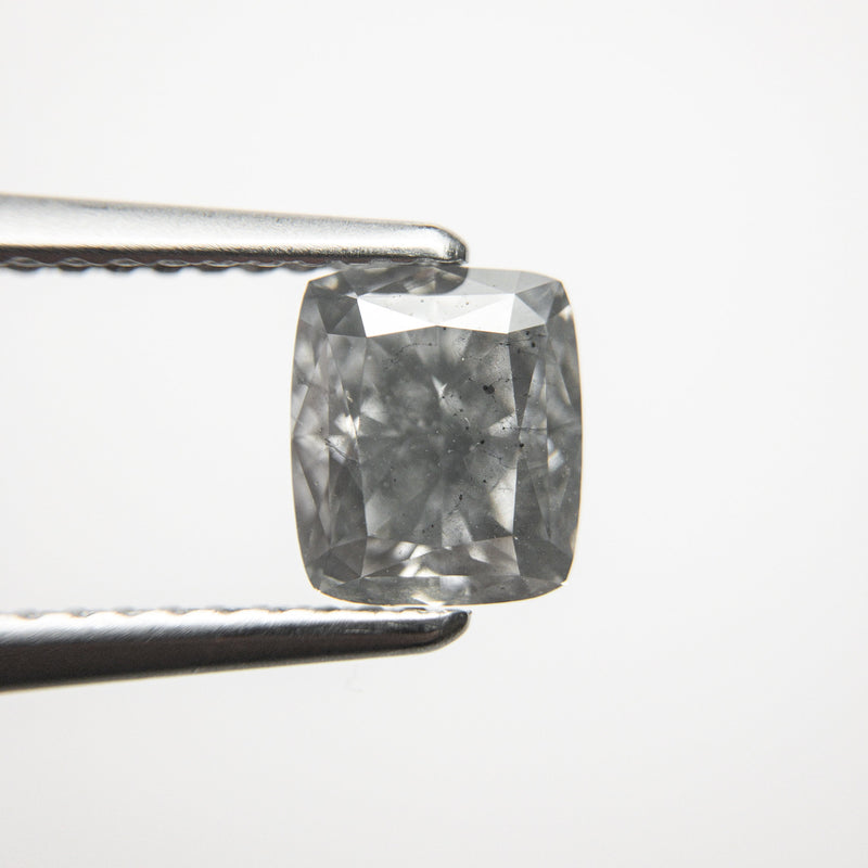 1.30ct 6.66x5.79x3.69mm GIA Fancy Grey Cushion Brilliant 18730-01 - Misfit Diamonds