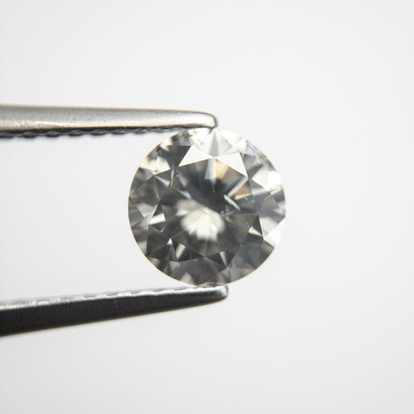 1.05ct 6.43x6.46x4.00mm Fancy Grey Round Brilliant 18849-01 - Misfit Diamonds
