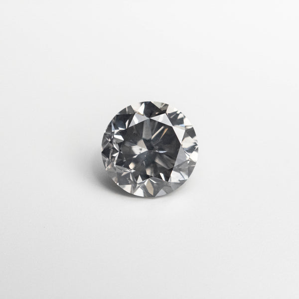 0.66ct 5.34-5.38x3.52mm Fancy Grey Round Brilliant 18968-10