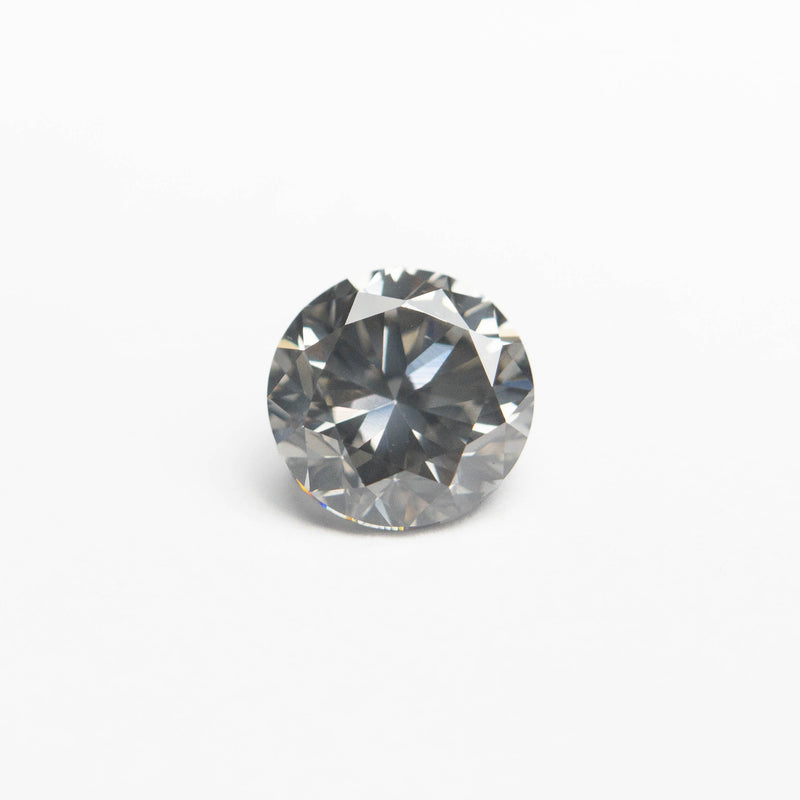 0.70ct 5.34x5.33x3.57mm Fancy Grey Round Brilliant 18968-18