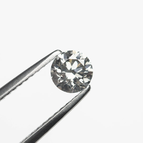 0.50ct 4.85x4.84x3.19mm Fancy Grey Round Brilliant 18968-26