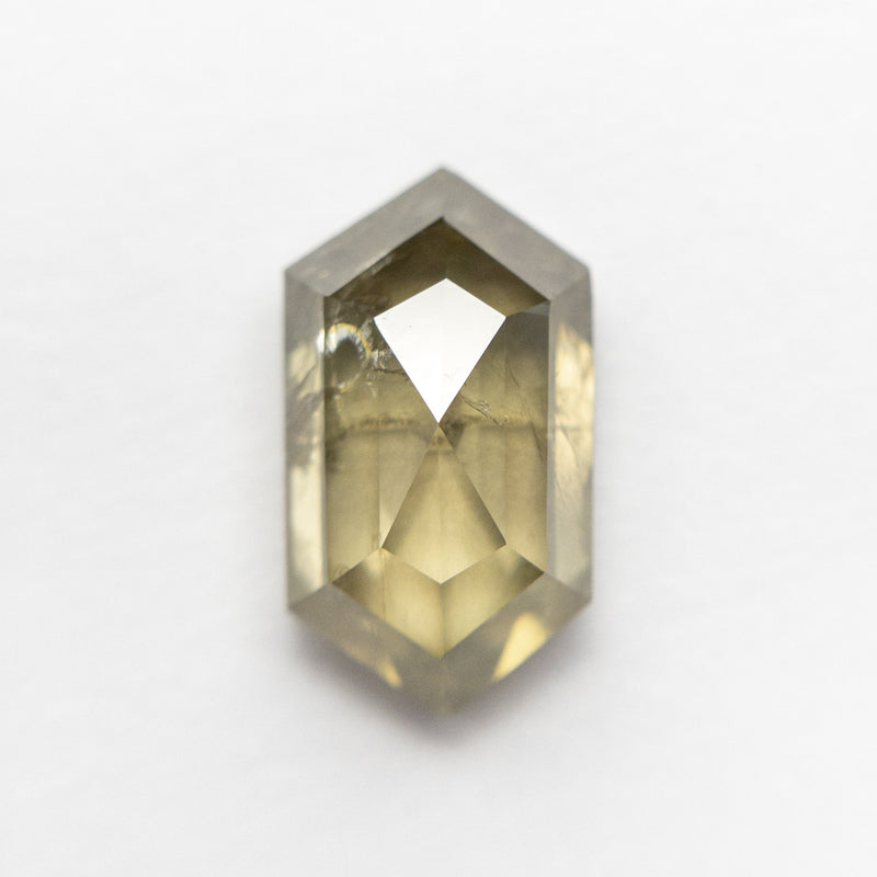 3.51ct 11.96x6.72ctx4.71mm Hexagon Rosecut 19048-11 - Misfit Diamonds