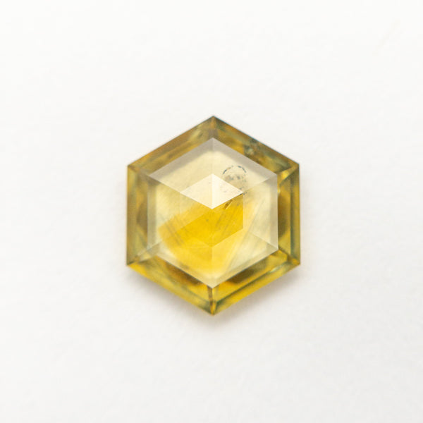 1.64ct 9.02x7.83x2.65mm Hexagon Rosecut Sapphire 19371-01