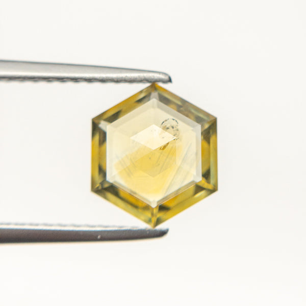 1.64ct 9.02x7.83x2.65mm Hexagon Rosecut Sapphire 19371-01