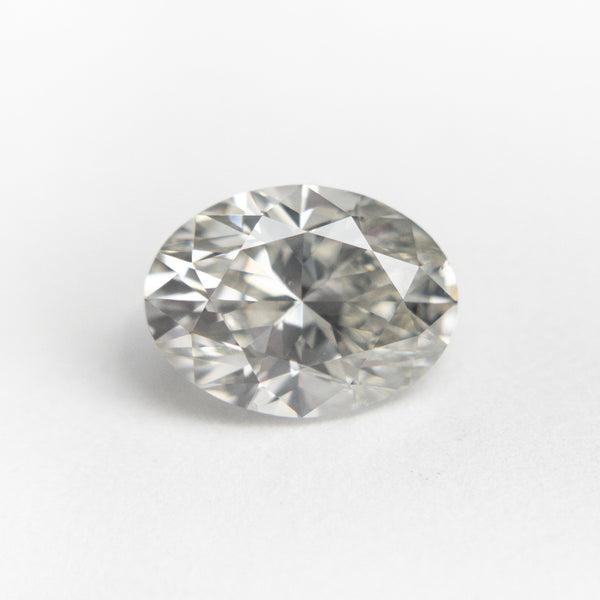 2.01ct 9.25x6.83x4.81mm GIA Light Grey Oval Brilliant 19557-01
