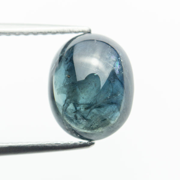 3.58ct 10.16x8.15x4.34mm Oval Cabochon Cut Sapphire 19822-01