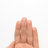 0.91ct 8.79x6.50x1.59mm VS2 K Geo Pear Portrait Cut 19854-10