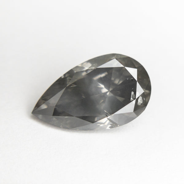 2.38ct 12.20x7.29x4.19mm Fancy Grey Pear Brilliant 19911-03