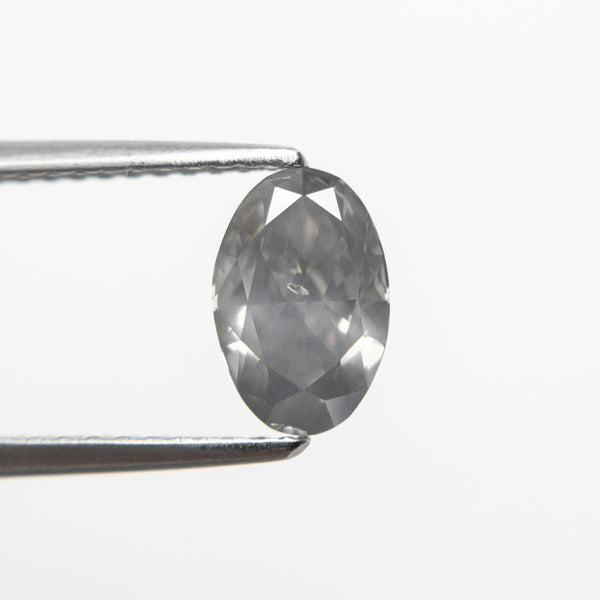 1.02ct 7.90x5.23x3.28mm Fancy Grey Oval Brilliant 19913-03