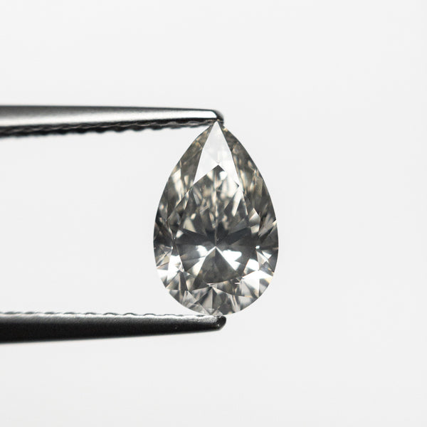 1.01ct  8.54x5.46x3.49mm Fancy Grey Pear Brilliant 19913-13