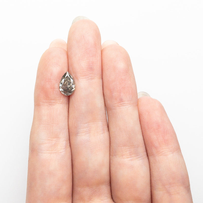 1.60ct 9.31x6.12x3.80mm Fancy Grey Pear Brilliant 19916-01