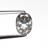 1.45ct 7.67x5.70x4.40mm SI2 Fancy Grey Oval Brilliant 19916-03
