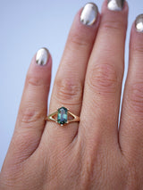 Sapphire Split Shank Ring