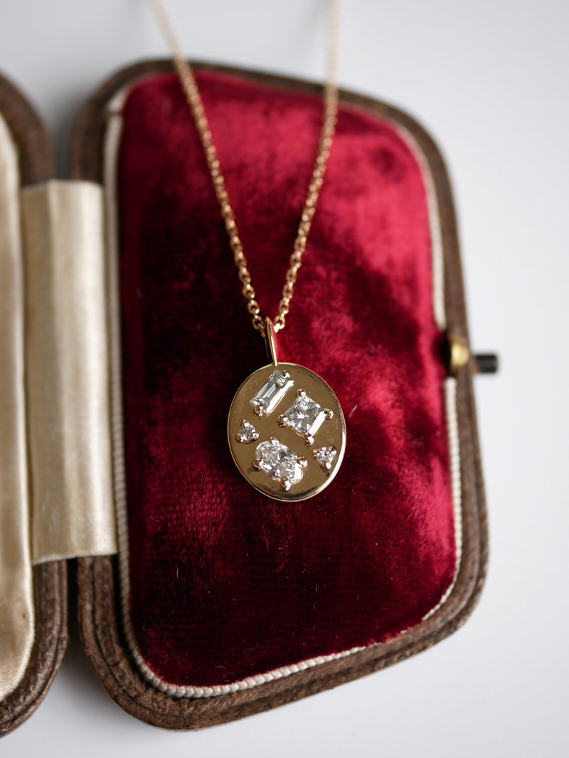 Mixed Cut Diamond Pendant