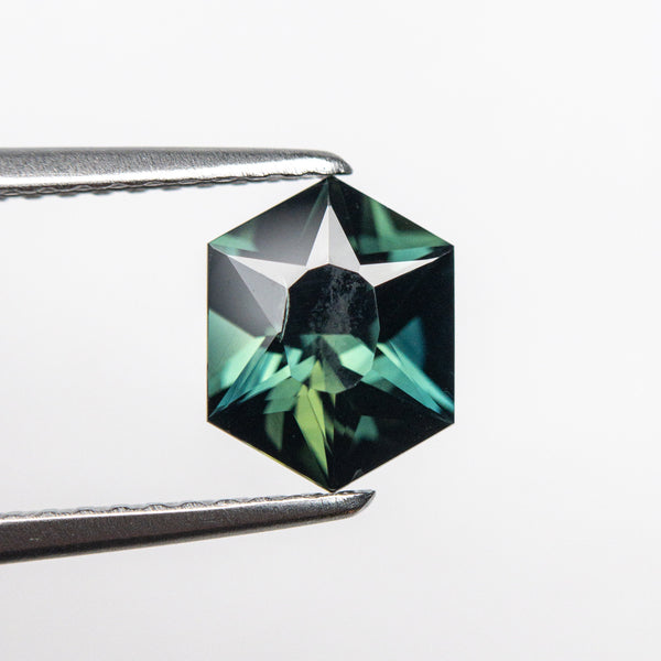 1.28ct 7.90x6.15x3.97mm Hexagon Brilliant Sapphire 20031-05