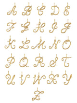 Script Letter Charm