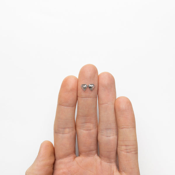 1.01cttw 2pc 5.74x6.13x2.18mm 5.78x6.12x2.13mm Shield Rosecut Matching Pair 20951-10