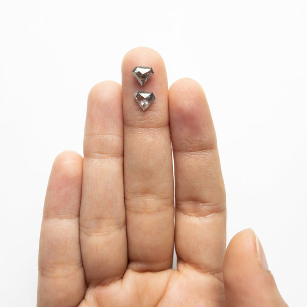 1.31cttw 2pc 5.89x6.95x2.22mm 5.95x7.03x2.30mm Shield Rosecut Matching Pair 20951-15